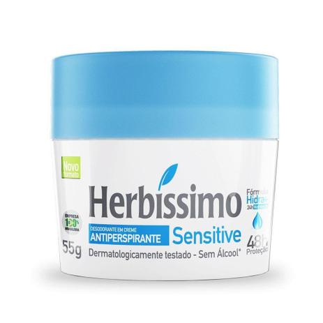 Desodorante Creme Antitranspirante Sensitive Herbissimo 55G - Herbíssimo é ruim? Desodorante Creme Antitranspirante Sensitive Herbissimo 55G - Herbíssimo é boa?