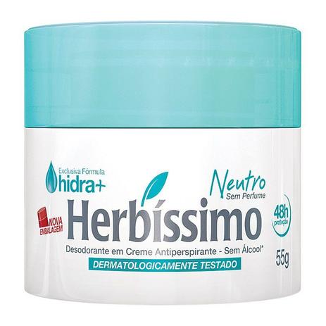 Desodorante Creme Herbíssimo Neutro 55g - Herbissimo Menor preço em Desodorante Creme Herbíssimo Neutro 55g - Herbissimo