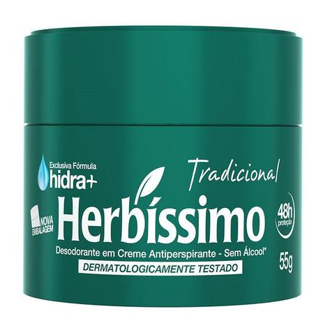 Desodorante Creme Herbíssimo Tradicional 55g - Herbissimo Menor preço em Desodorante Creme Herbíssimo Tradicional 55g - Herbissimo