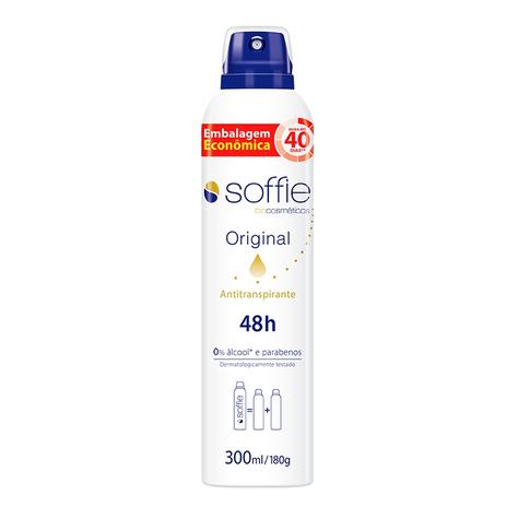 Desodorante Esportivo Aerosol com Perfume Original Soffie - Soffie biocosméticos Menor preço em Desodorante Esportivo Aerosol com Perfume Original Soffie - Soffie biocosméticos