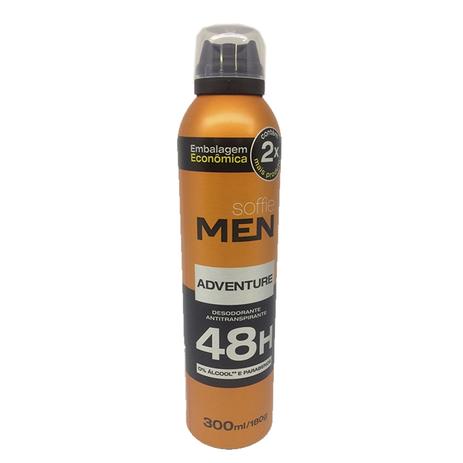 Desodorante Esportivo Aerosol Men Adventure Soffie - Soffie biocosméticos Menor preço em Desodorante Esportivo Aerosol Men Adventure Soffie - Soffie biocosméticos