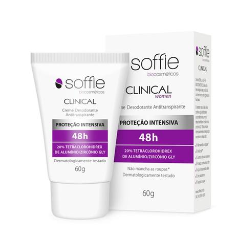 Desodorante Esportivo Antitranspirante Soffie Clinical Women 48h - Soffie biocosméticos Menor preço em Desodorante Esportivo Antitranspirante Soffie Clinical Women 48h - Soffie biocosméticos