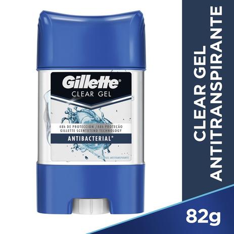 Desodorante Gillette Clear Gel Antibacteriano 82g Menor preço em Desodorante Gillette Clear Gel Antibacteriano 82g