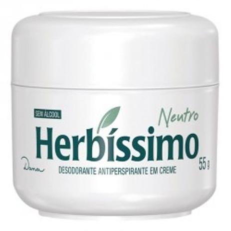 Desodorante Herbíssimo Creme Unissex Neutro 55g - Perfumes dana do brasil Menor preço em Desodorante Herbíssimo Creme Unissex Neutro 55g - Perfumes dana do brasil