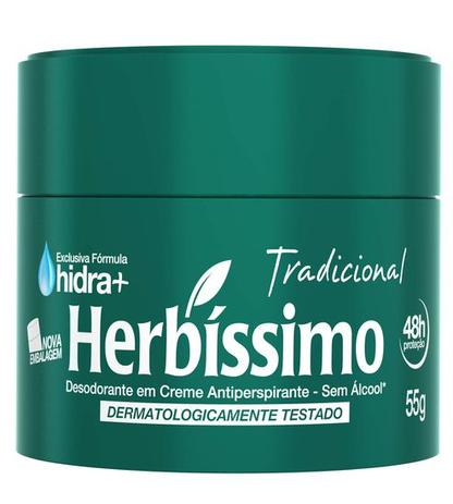 Desodorante Herbíssimo Creme Unissex Perfumado 55G Menor preço em Desodorante Herbíssimo Creme Unissex Perfumado 55G