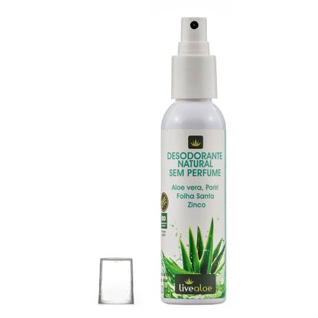 Desodorante Natural Sem Perfume 120ml - Livealoe Menor preço em Desodorante Natural Sem Perfume 120ml - Livealoe