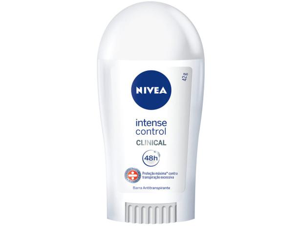 Desodorante Nivea Clinical Intense Control Barra - Antitranspirante Feminino 42g Menor preço em Desodorante Nivea Clinical Intense Control Barra - Antitranspirante Feminino 42g