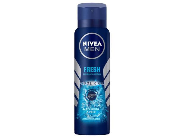 Desodorante Nivea Men Cool Kick Aerossol - Antitranspirante Masculino 150ml Menor preço em Desodorante Nivea Men Cool Kick Aerossol - Antitranspirante Masculino 150ml