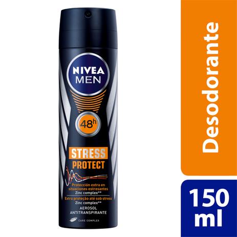 Desodorante Nivea Stress Protect Masculino Aerosol 90g Menor preço em Desodorante Nivea Stress Protect Masculino Aerosol 90g