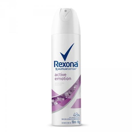 Desodorante Rexona Aerosol Active Emotion Feminino 150ml - Unilever Menor preço em Desodorante Rexona Aerosol Active Emotion Feminino 150ml - Unilever