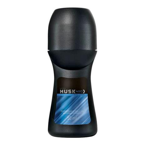 Desodorante Roll-On Antitranspirante Musk Neo Evolution 50ml Menor preço em Desodorante Roll-On Antitranspirante Musk Neo Evolution 50ml