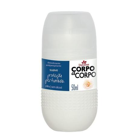 Desodorante Roll On Corpo A Corpo Suave 50ml - Davene Menor preço em Desodorante Roll On Corpo A Corpo Suave 50ml - Davene