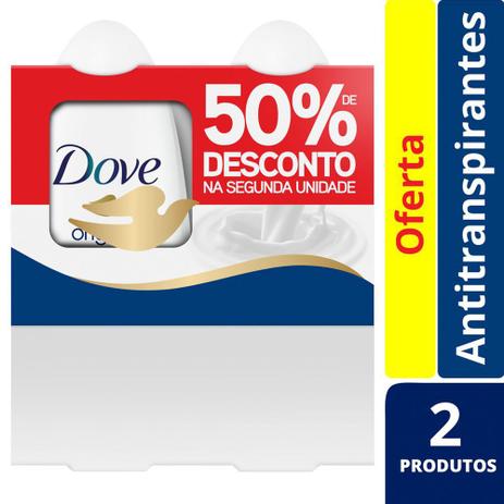 Desodorante Roll On Dove Original 50ml Com 2 Unidades Menor preço em Desodorante Roll On Dove Original 50ml Com 2 Unidades