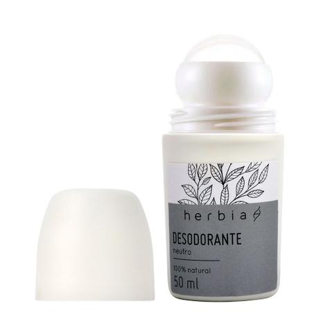 Desodorante Roll-on Natural Neutro 50ml Herbia Menor preço em Desodorante Roll-on Natural Neutro 50ml Herbia
