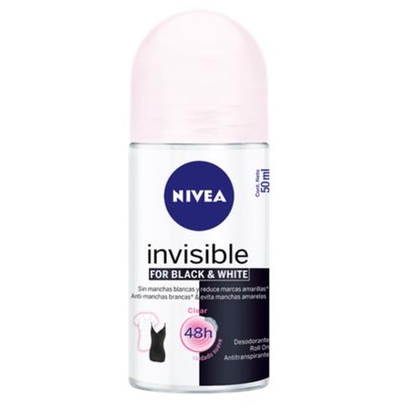 Desodorante roll-on nivea 50ml feminino black white clear - Sem marca Menor preço em Desodorante roll-on nivea 50ml feminino black white clear - Sem marca