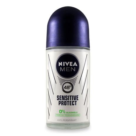 Desodorante Roll On Nivea For Men Sensitive Protect - 50ml Menor preço em Desodorante Roll On Nivea For Men Sensitive Protect - 50ml