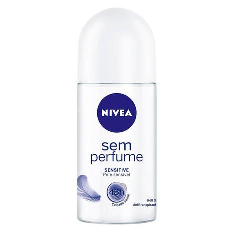 Desodorante Roll On Nivea Sensitive Sem Perfume 50ml - Nívea Menor preço em Desodorante Roll On Nivea Sensitive Sem Perfume 50ml - Nívea