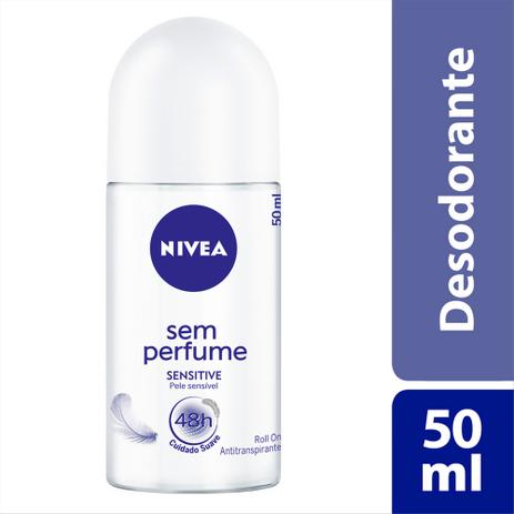 Desodorante Roll On Nivea Sensitive Sem Perfume 50ml Menor preço em Desodorante Roll On Nivea Sensitive Sem Perfume 50ml