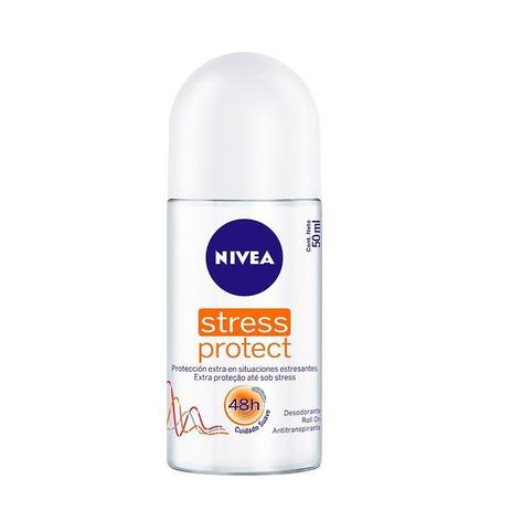 Desodorante Roll On Nívea Stress Protect Feminino 50ml Menor preço em Desodorante Roll On Nívea Stress Protect Feminino 50ml