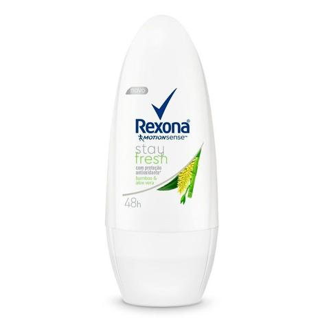 Desodorante Roll On Rexona Stay Fresh Bamboo E Aloe Vera 50ml Menor preço em Desodorante Roll On Rexona Stay Fresh Bamboo E Aloe Vera 50ml