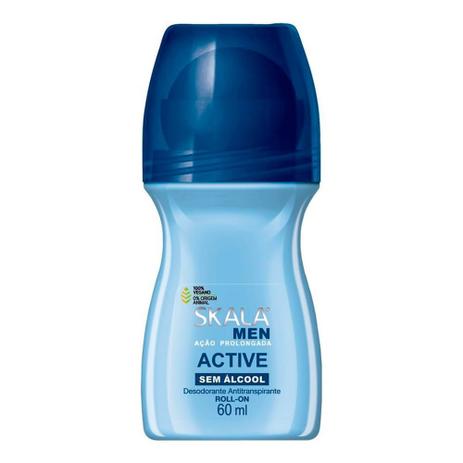 Desodorante Skala Roll-on Men Active 60ml Menor preço em Desodorante Skala Roll-on Men Active 60ml
