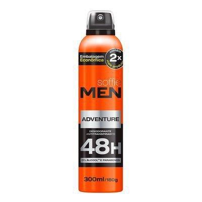 Desodorante Soffie Men Adventure Aerosol 300ml Menor preço em Desodorante Soffie Men Adventure Aerosol 300ml