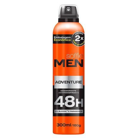 Desodorante Soffie Men Aerosol Adventure 300ml - Soffie e marie pet store ltda Menor preço em Desodorante Soffie Men Aerosol Adventure 300ml - Soffie e marie pet store ltda