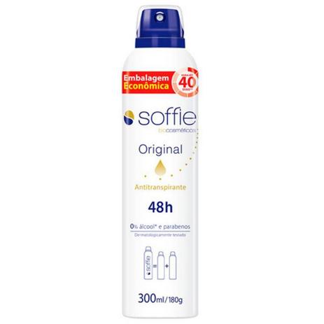 Desodorante SOFFIE Original AEROSOL 48H 300ML Menor preço em Desodorante SOFFIE Original AEROSOL 48H 300ML