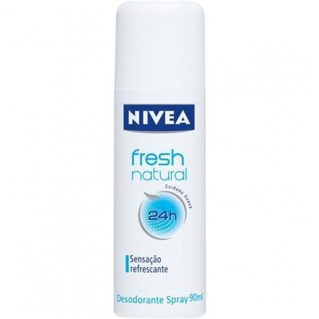 Desodorante Spray Nivea Fresh Natural 90ml Menor preço em Desodorante Spray Nivea Fresh Natural 90ml