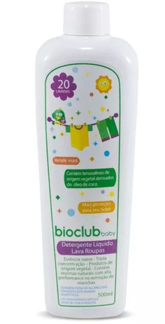 Detergente Líquido Lava Roupas Orgânico 500 ml Bioclub Baby Menor preço em Detergente Líquido Lava Roupas Orgânico 500 ml Bioclub Baby