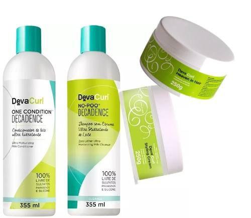 Deva Curl Kit Decadence e Styling Cream e Heave-in Hair Menor preço em Deva Curl Kit Decadence e Styling Cream e Heave-in Hair