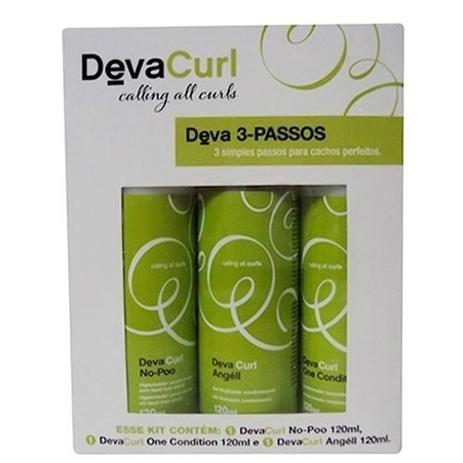 Deva curl kit profissional 3 passos 120ml Menor preço em Deva curl kit profissional 3 passos 120ml