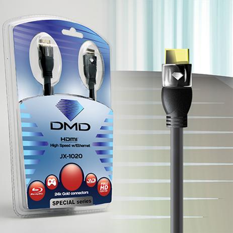 Diamond Cable JX-1020 10 Metros - Cabo HDMI High Speed com Ethernet 10.2Gbps 3D 4K ARC - Dmd Menor preço em Diamond Cable JX-1020 10 Metros - Cabo HDMI High Speed com Ethernet 10.2Gbps 3D 4K ARC - Dmd