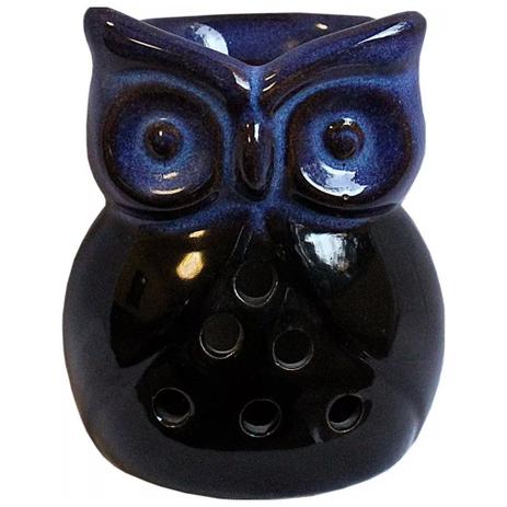 Difusor Aromático Rechaud Coruja Azul em Cerâmica - Relaxar e meditar é ruim? Difusor Aromático Rechaud Coruja Azul em Cerâmica - Relaxar e meditar é boa?