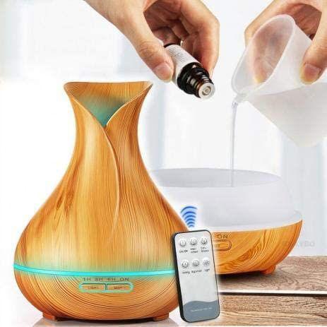 Difusor Aromatizador 400ML + Controle Remoto Umidificador 7 cores Led Ultrassonico - Brasmidia é boa?