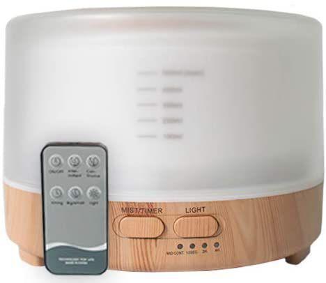 Difusor Aromatizador Umidificador Ultrassônico Led Madeira - SC Menor preço em Difusor Aromatizador Umidificador Ultrassônico Led Madeira - SC