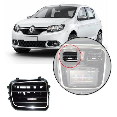 Difusor de Ar Logan Sandero 2015 2016 2017 2018 Original (Renault) Central Direito - Renault - original Menor preço em Difusor de Ar Logan Sandero 2015 2016 2017 2018 Original (Renault) Central Direito - Renault - original