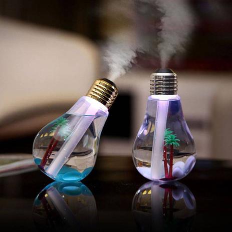 Difusor Umidificador Ambiente Luminária Lâmpada Ar Luz Led USB - Import Menor preço em Difusor Umidificador Ambiente Luminária Lâmpada Ar Luz Led USB - Import