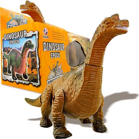 Dinossauro De Brinquedo Solta Fumaça Anda Som Luz Dino Robô laranja