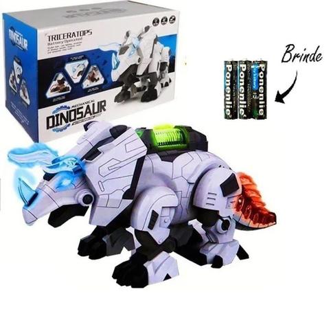Dinossauro Robô Triceratops Brinquedo Infantil Com Som Luz E Movimento - 99 Toys Menor preço em Dinossauro Robô Triceratops Brinquedo Infantil Com Som Luz E Movimento - 99 Toys