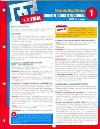 Direito Constitucional 1 - Reta Final - Rt - revista dos tribunais Menor preço em Direito Constitucional 1 - Reta Final - Rt - revista dos tribunais