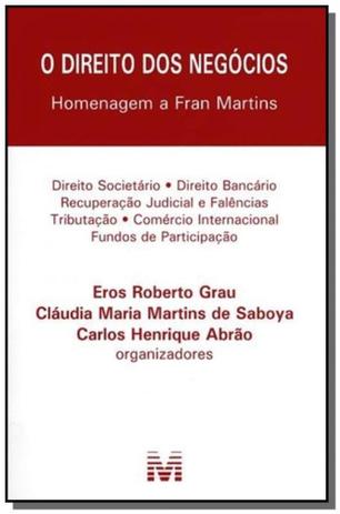 Direito dos negocios, o - hom. fran martins - Malheiros Menor preço em Direito dos negocios, o - hom. fran martins - Malheiros