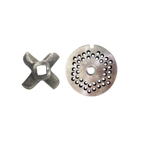 Disco 4mm e Cruzeta Aço Boca 5 - Kit para Moedor de Carne Boca 5 - Picelli Menor preço em Disco 4mm e Cruzeta Aço Boca 5 - Kit para Moedor de Carne Boca 5 - Picelli