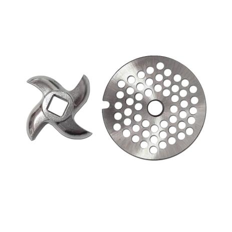 Disco 6mm e Cruzeta Inox Boca 22 - Kit para Moedor de Carne Boca 22 - Picelli Menor preço em Disco 6mm e Cruzeta Inox Boca 22 - Kit para Moedor de Carne Boca 22 - Picelli
