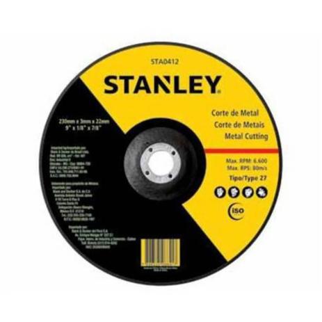 Disco Abrasivo de Corte para Inox 9 STA8069 Stanley Menor preço em Disco Abrasivo de Corte para Inox 9 STA8069 Stanley
