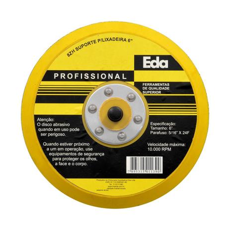 Disco Borracha P/ Lixadeira S/ Furos 8ZH EDA Menor preço em Disco Borracha P/ Lixadeira S/ Furos 8ZH EDA