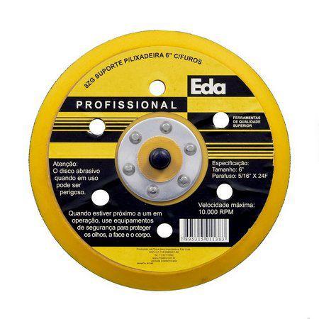 Disco Borracha Suporte p/ Lixadeira c/ 6 furos 8ZG EDA Menor preço em Disco Borracha Suporte p/ Lixadeira c/ 6 furos 8ZG EDA
