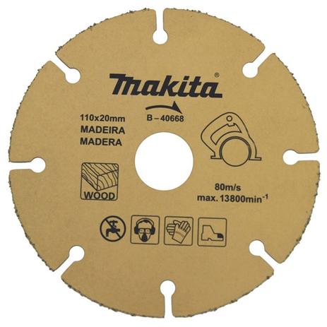 Disco Corte Madeira Serra Marmore 110MM Makita Menor preço em Disco Corte Madeira Serra Marmore 110MM Makita