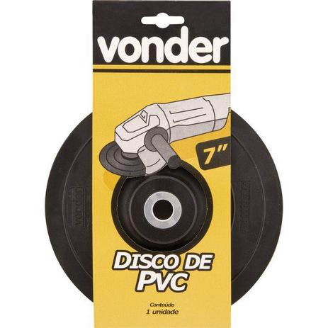 Disco de Borracha 7” Rígido com saliências para Politriz - Vonder Menor preço em Disco de Borracha 7” Rígido com saliências para Politriz - Vonder