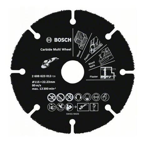 Disco de Corte 115 mm Multimaterial para Esmerilhadeira BOSCH Menor preço em Disco de Corte 115 mm Multimaterial para Esmerilhadeira BOSCH
